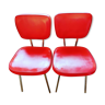 Paire de chaises années 70 vintage