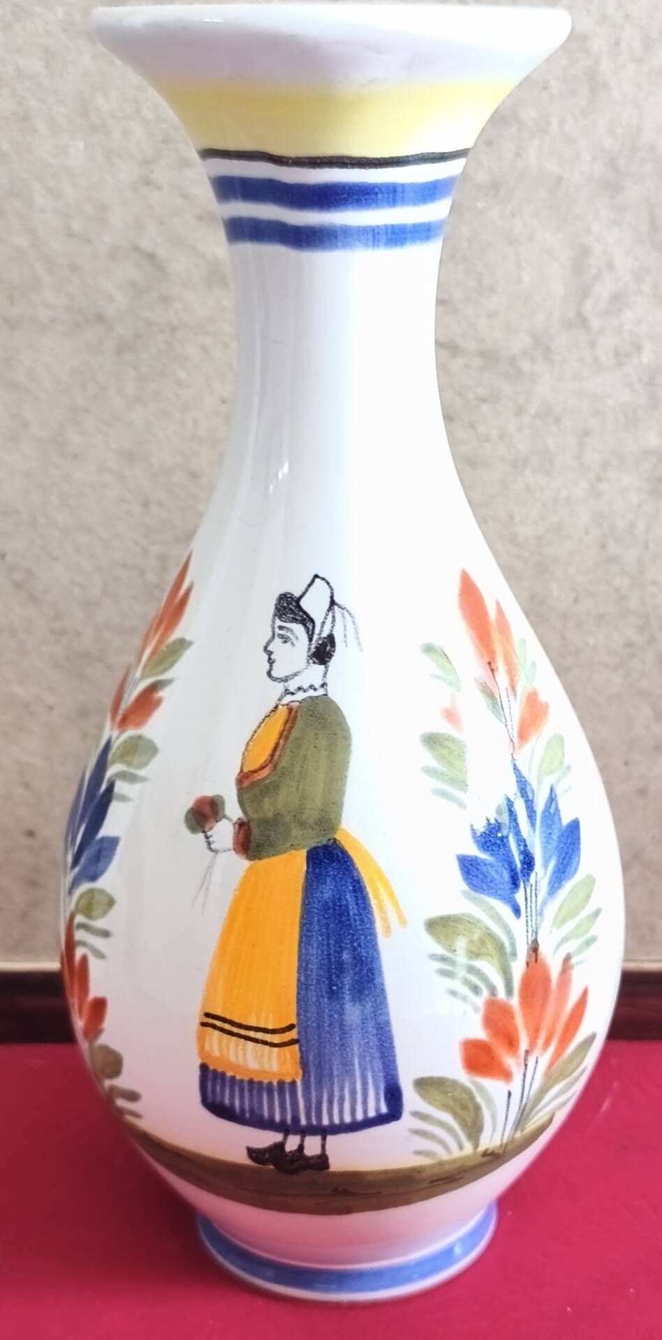 Henriot Quimper vase
