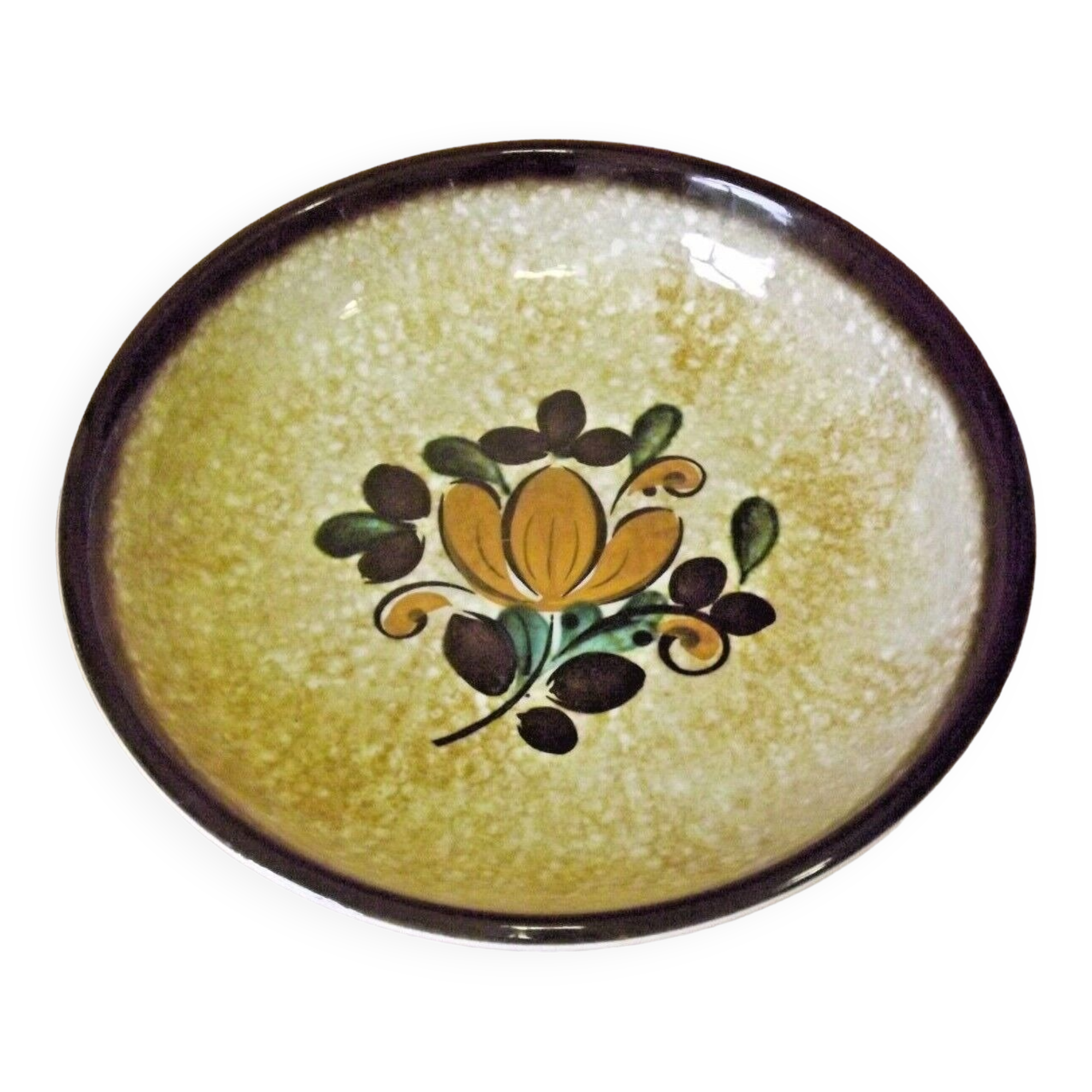 Vintage Boch La Louvière Corfou Collection Large Round Plate