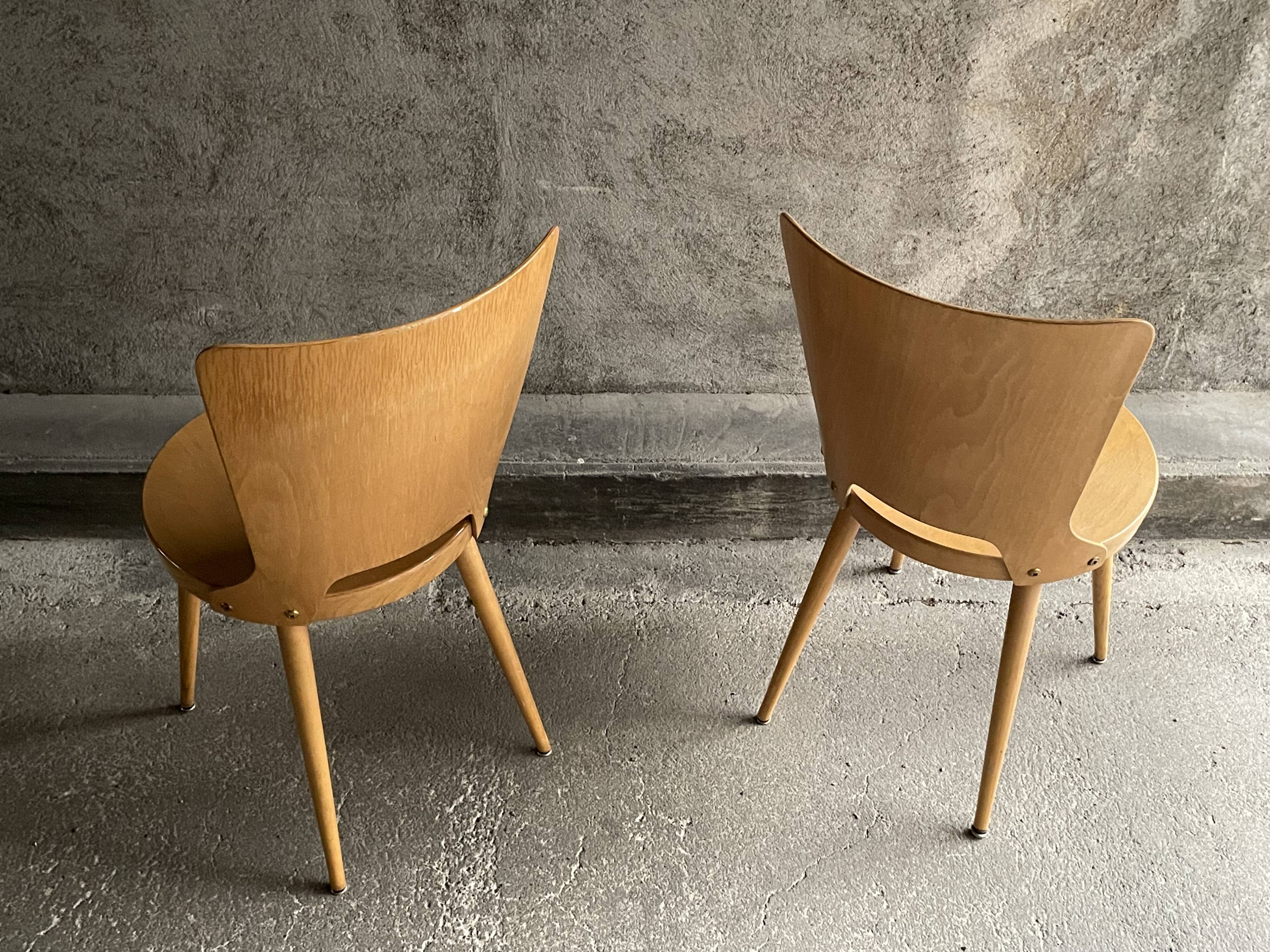 Pair of Dove model bistro chairs