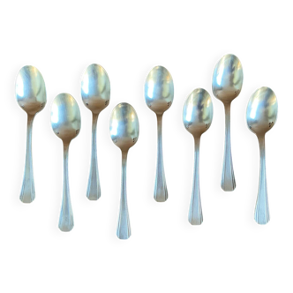 8 Christofle "Boréal" teaspoons