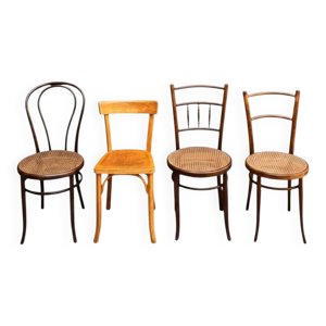 Ensemble de 4 chaises - bistrot
