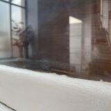 Library showcase ivory white sliding doors