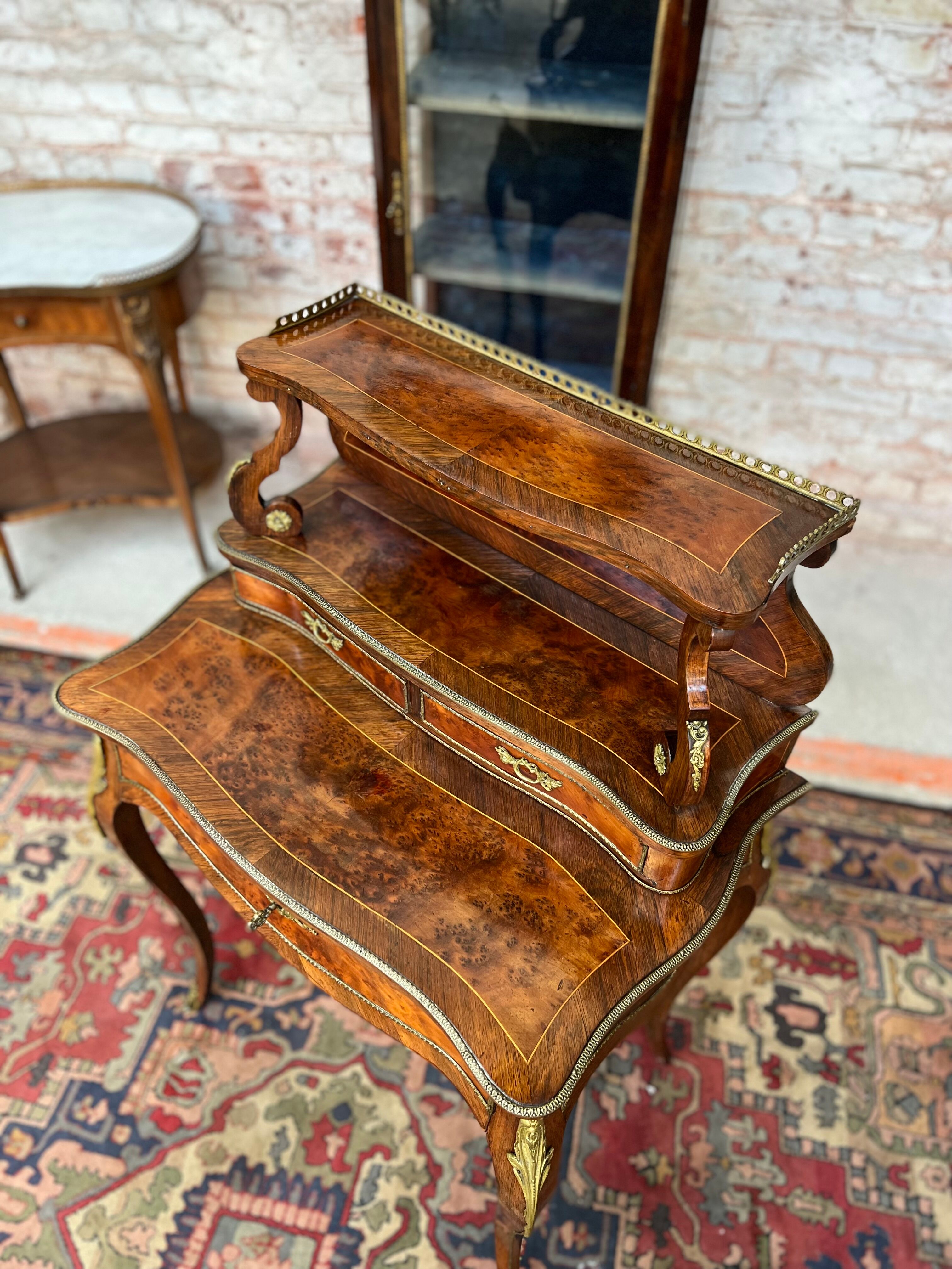Lady Stepped Office Louis XV Style XIX Century