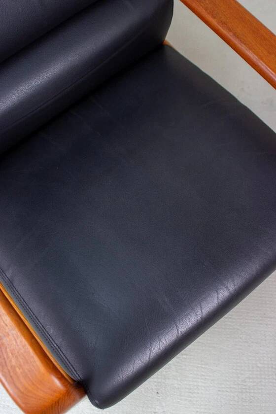 Vintage Teak Armchair High-Back Mid Century Danish