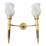 Large wall sconces torch style from the 1950s.