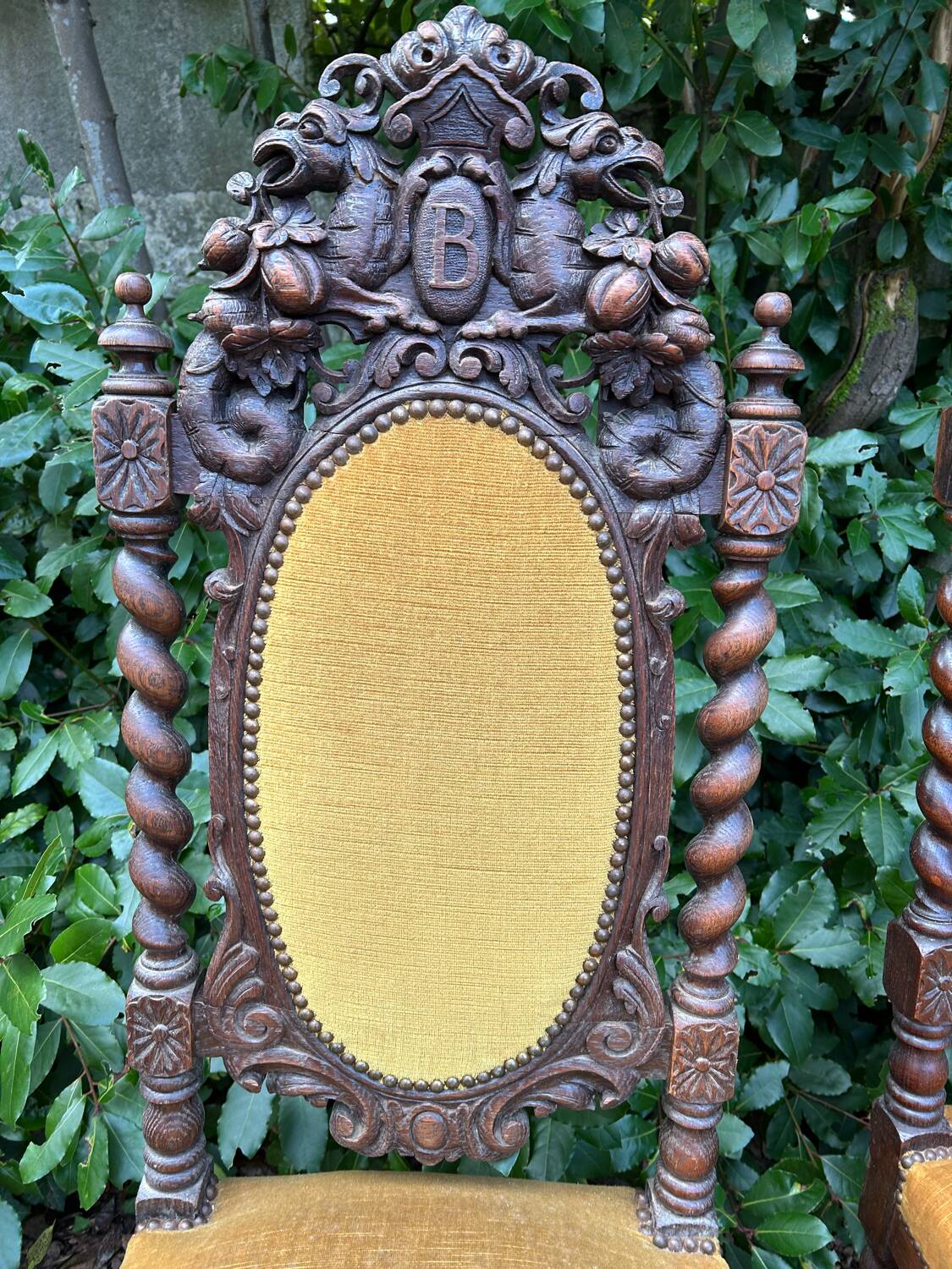 Henri II twisted chair, late 19th century