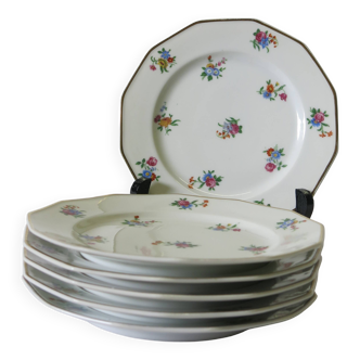 6 porcelain dessert plates from Pil Limoges in very good condition