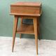 Pair of bedside tables, 1950s, compass legs