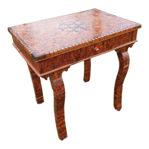 table console in marquetry