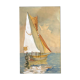 Old watercolor painting "Sailboat sailing" signed Simonet