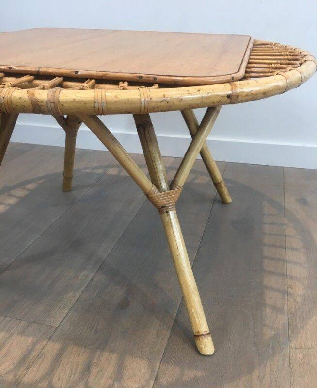 Rattan coffee table