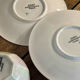 Iridescent vintage coffee service Digoin Sarreguemines
