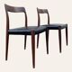 Pair of Rio rosewood chairs, Niels O. Moller