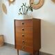 Vintage teak chest of drawers/commode