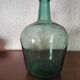 Dame Jeanne Viresa on the bottle neck in Green bubble glass 5 L