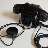 Ancient black bakelite  telephone