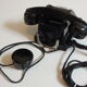 Ancient black bakelite  telephone