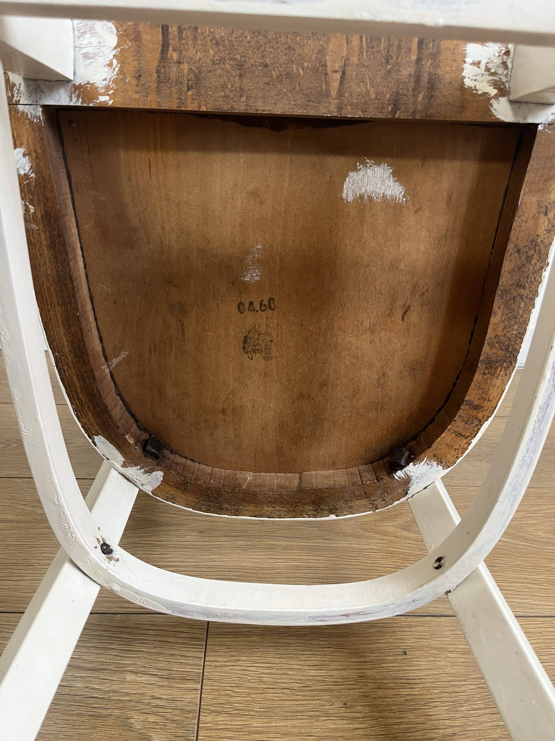 White vintage bistro chair