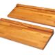 Two wall shelves in pine wood, 70s