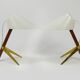 Two white desk lamps "Billy TL" by J.T. Kalmar, Vienna, mid-century style.