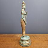 Ancienne sculpture bronze divinité Apsara inde XXe Statue déesse hindoue