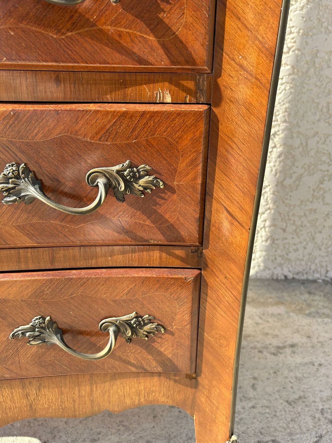 Curved rosewood secretary