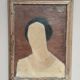Original Swedish Oil On Canvas – “Portrait” By Fred – Dated 51