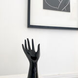 Black ceramic ring hand