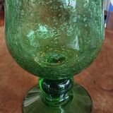 Set of 4 antique Biot stemmed glasses