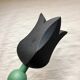 Scandinavian Wooden Tulip Candle Holders - Vintage 90s