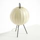 Very rare and beautiful Mid-Century Modern tripod Cocoon table lamp