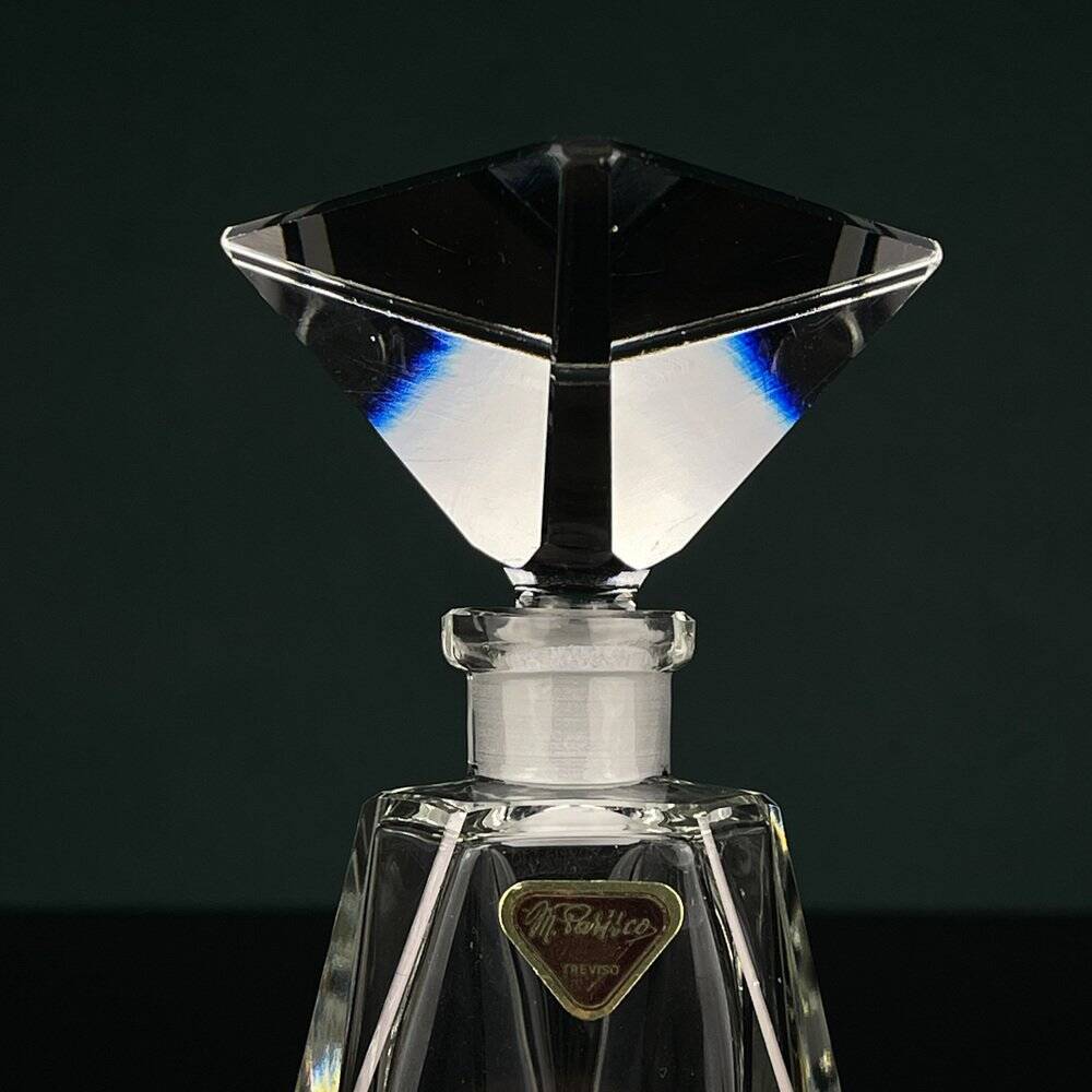 Vintage crystal perfume bottle by Italo Varisco for Varisco, 1960s.