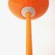 Checkerboard orange floor lamp