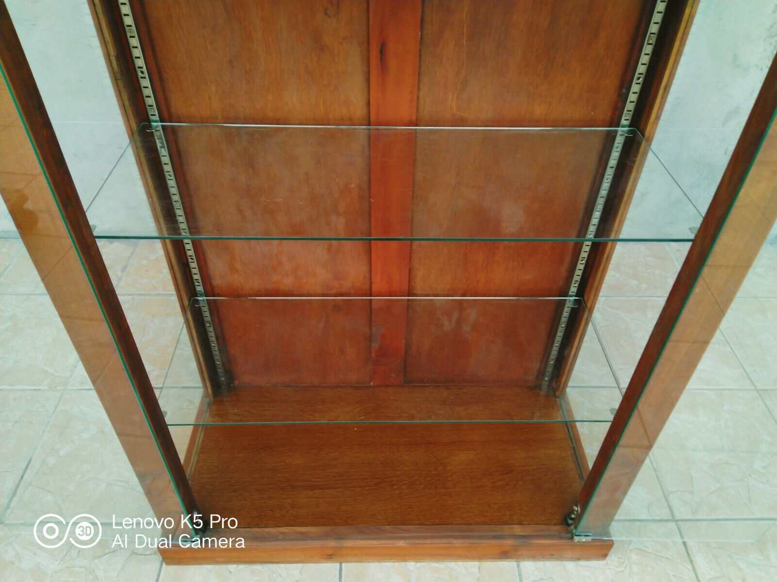 Vintage walnut showcase