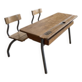 Bureau vintage double écolier