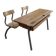 Vintage double school desk