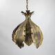 Svend Aage Holm Sørensen hanging lamp copper leaves brutalist