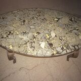 Table basse ovale en septaria