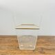 Magazine rack designed by David Lange – Plexiglas and brass – Vintage