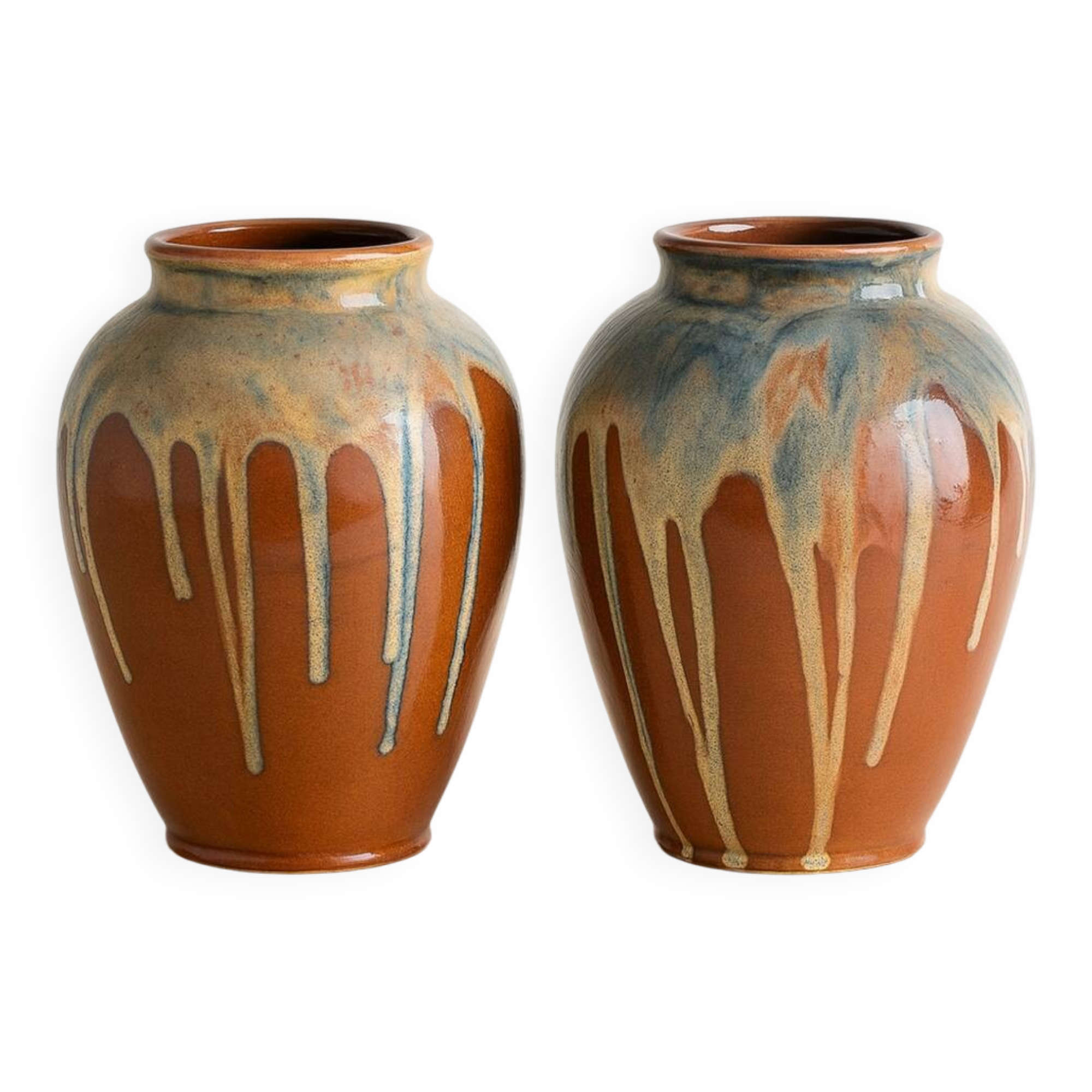 Pair of vases signed Jean Pointu