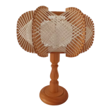 Wooden bedside lamp