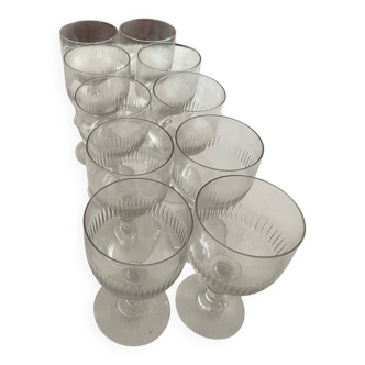 Verres en Crystal vintage