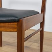 Chaises de salle à manger en teck du milieu du siècle, années 1960, ensemble de 6