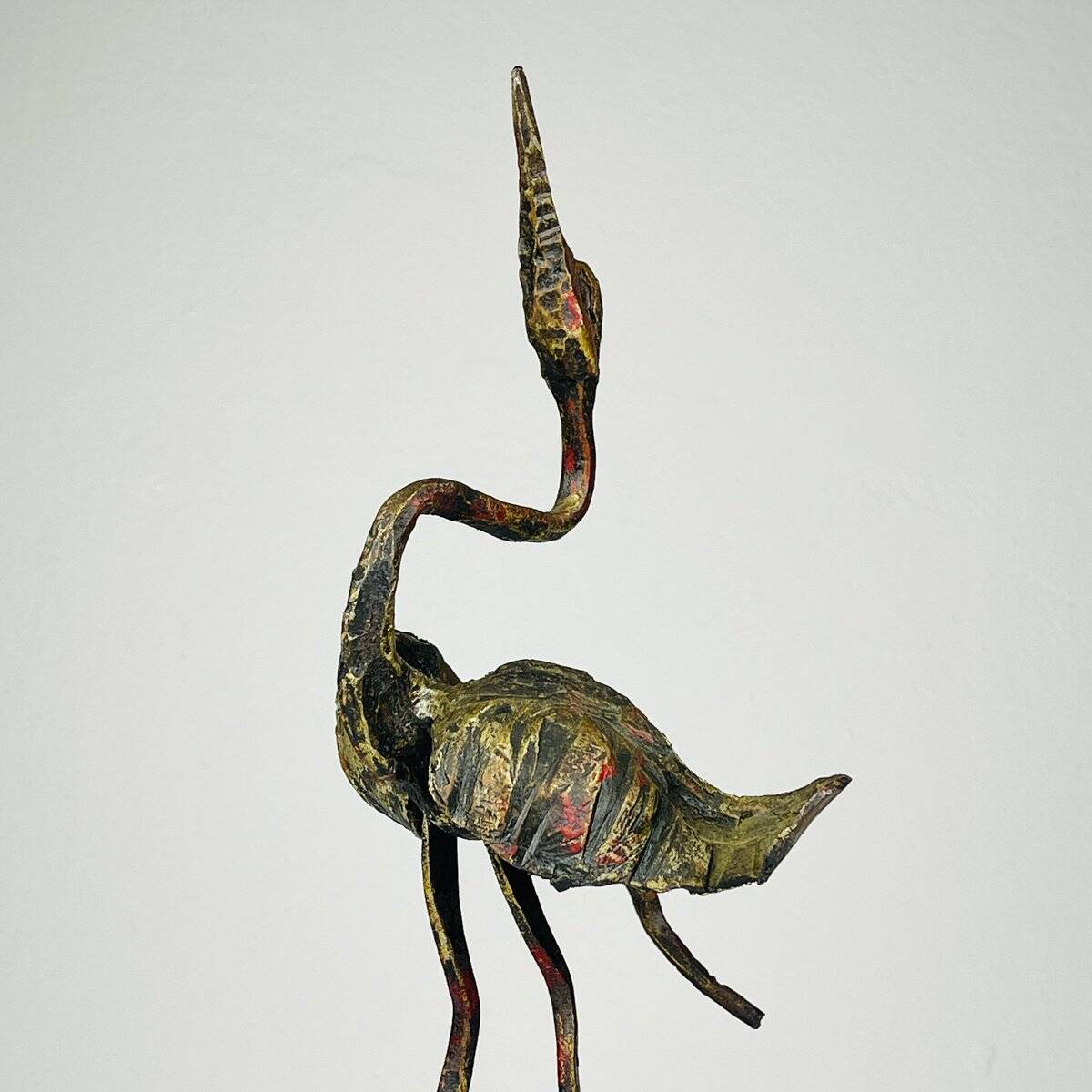 Salvino Marsura, brutalist bird sculpture, 1950s, iron