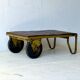 Table basse en chariot d'usine industriel vintage, 1970