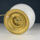 Vintage table lamp in white Murano glass, Italy, 1970s.