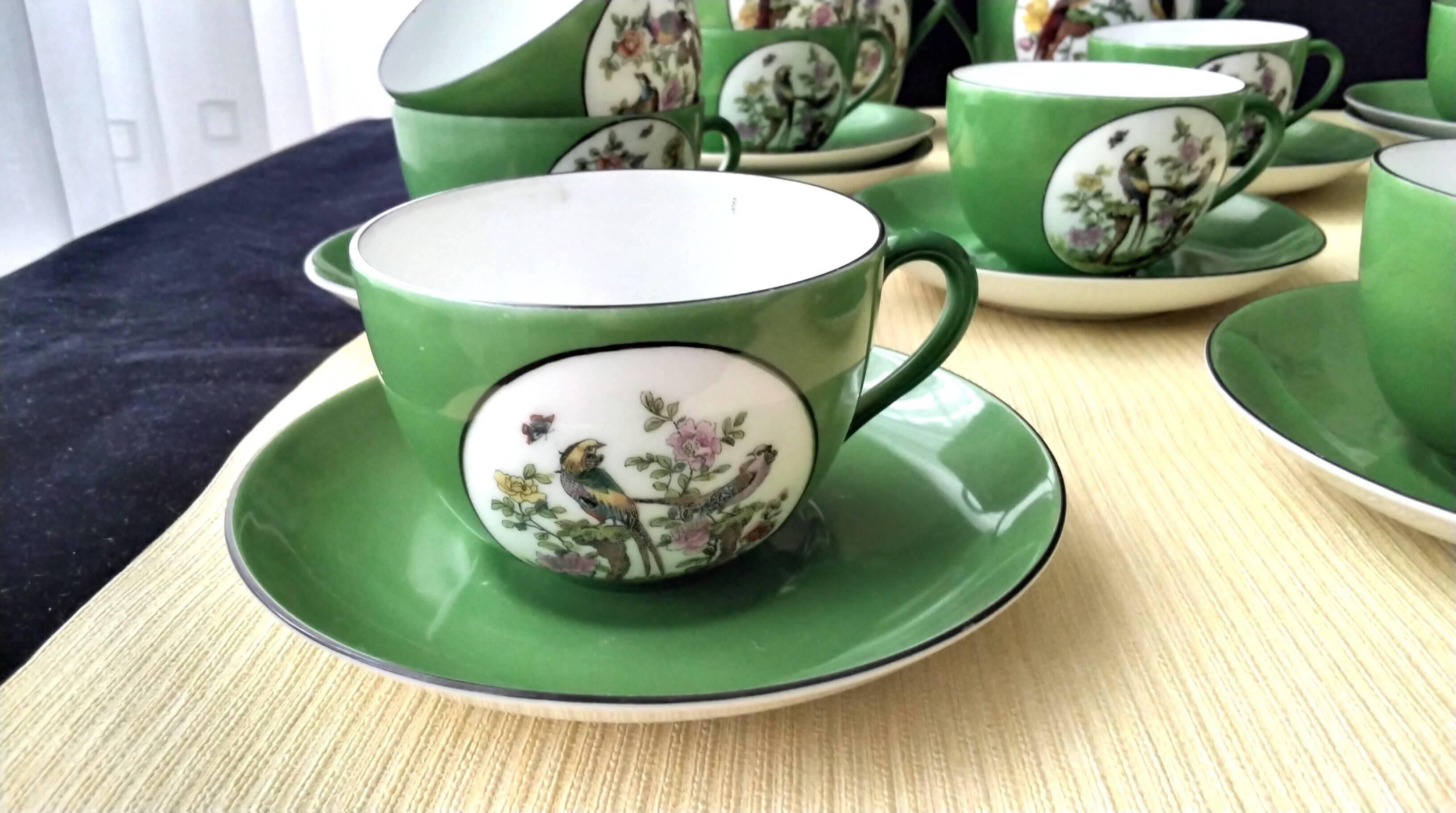 Coffee service porcelain from Czechoslovakia Victoria China