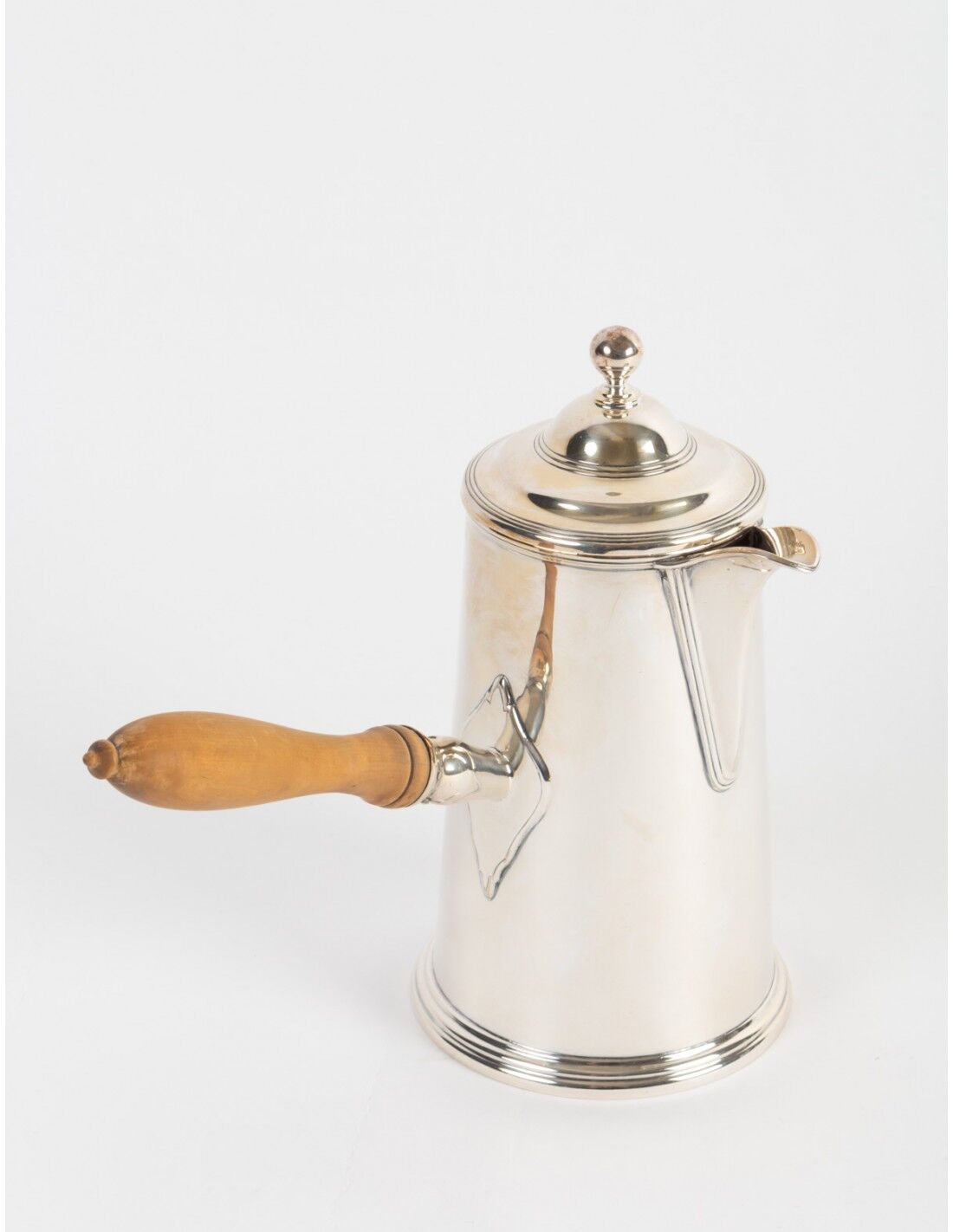 Chocolatier in silver metal twentieth century