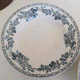 2 hollow plates Terre de fer HBMC Guadeloupe decor